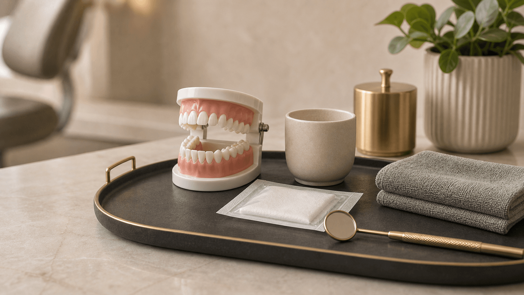 Tooth extraction aftercare and planning items at Uniq Dentistry